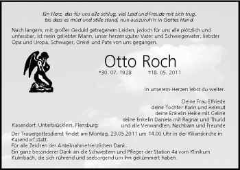 Anzeige von Otto Roch von MGO