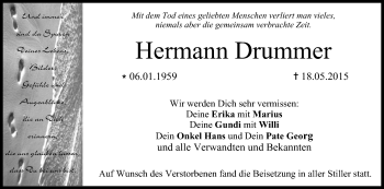 Anzeige von Hermann Drummer von MGO