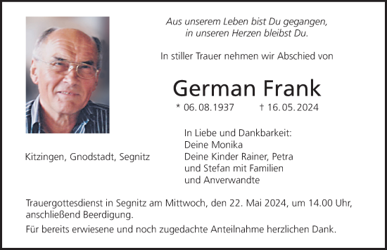 Anzeige von German Frank von MGO