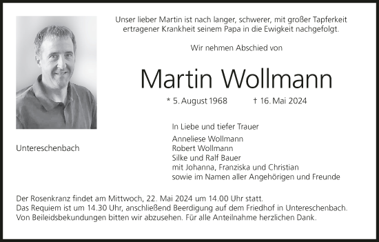 Anzeige von Martin Wollmann von MGO
