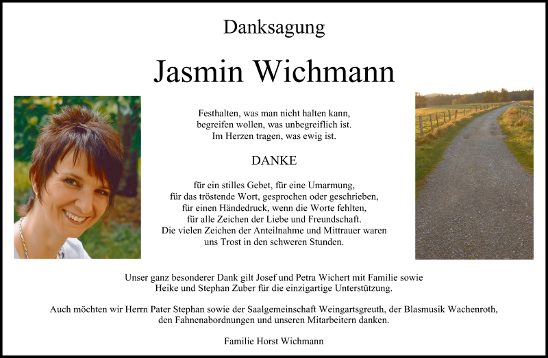  Traueranzeige für Jasmin Wichmann vom 05.07.2014 aus MGO
