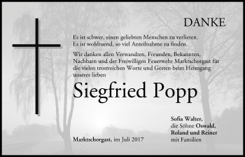 Anzeige von Siegfried Popp von MGO