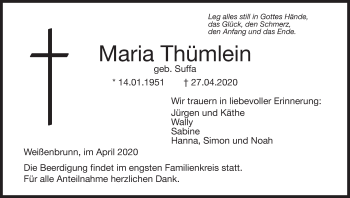 Anzeige von Maria Thümlein von MGO