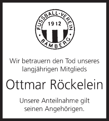 Anzeige von Ottmar Röckelein von MGO