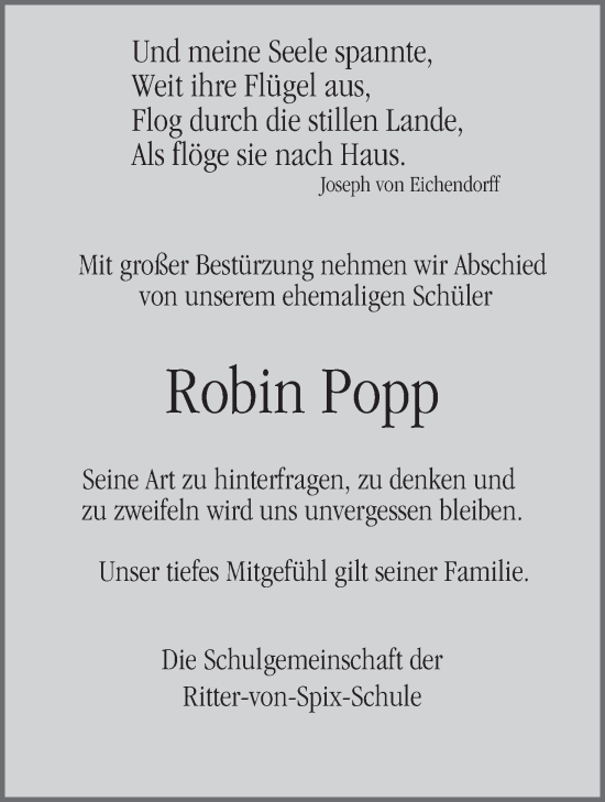 Anzeige von Robin Popp von MGO