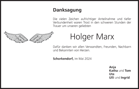 Anzeige von Holger Marx von MGO