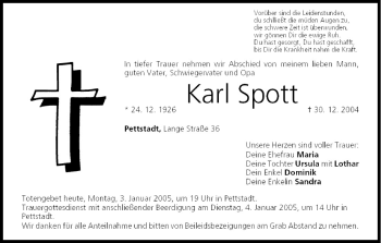 Anzeige von Karl Spott von MGO