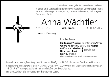 Anzeige von Anna Wächtler von MGO