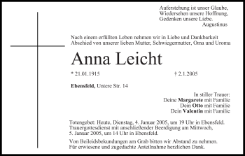 Anzeige von Anna Leicht von MGO