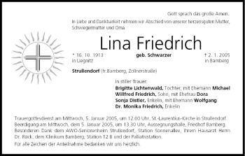 Anzeige von Lina Friedrich von MGO