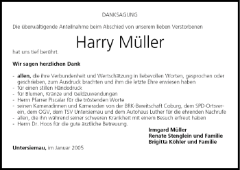Anzeige von Harry Müller von MGO