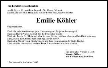 Anzeige von Emilie Köhler von MGO
