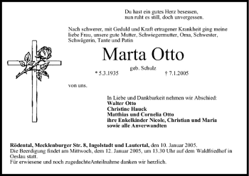 Anzeige von Marta Otto von MGO
