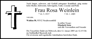 Anzeige von Rosa Weinlein von MGO