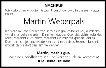 Anzeige von Martin Weberpals von MGO