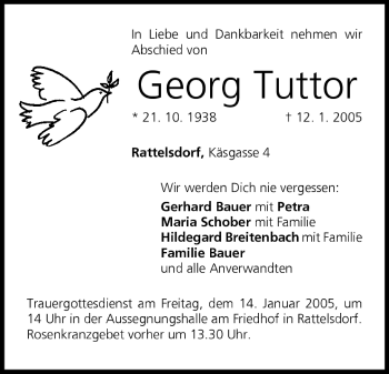 Anzeige von Georg Tuttor von MGO