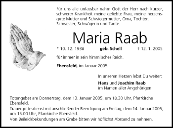 Anzeige von Maria Raab von MGO