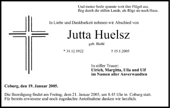 Anzeige von Jutta Huelsz von MGO