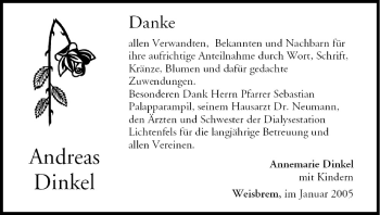 Anzeige von Andreas Dinkel von MGO