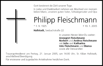 Anzeige von Philipp Fleischmann von MGO