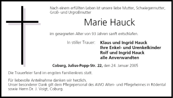 Anzeige von Marie Hauck von MGO