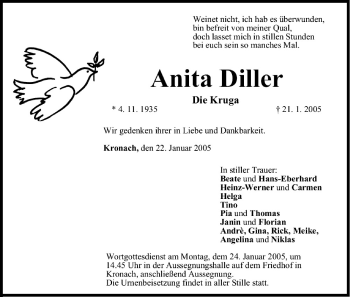 Anzeige von Anita Diller von MGO