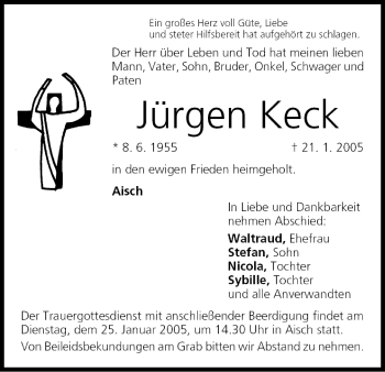 Anzeige von Jürgen Keck von MGO