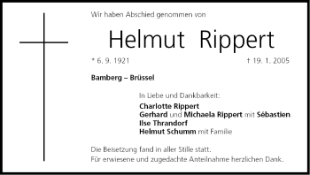 Anzeige von Helmut Rippert von MGO