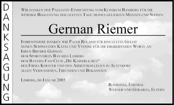 Anzeige von German Riemer von MGO
