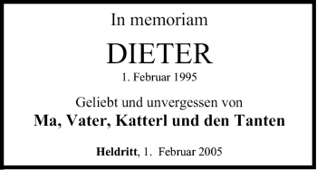 Anzeige von Dieter  von MGO