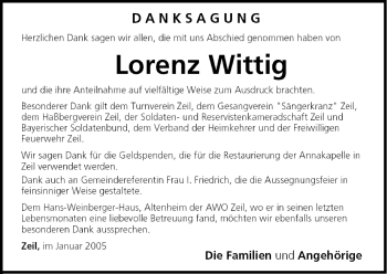 Anzeige von Lorenz Wittig von MGO