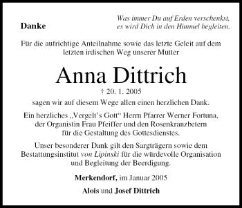 Anzeige von Anna Dittrich von MGO