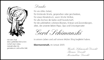 Anzeige von Gerd Schimanski von MGO