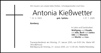 Anzeige von Antonia Kießwetter von MGO