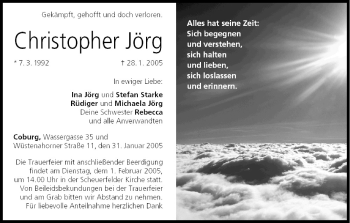 Anzeige von Christopher Jörg von MGO