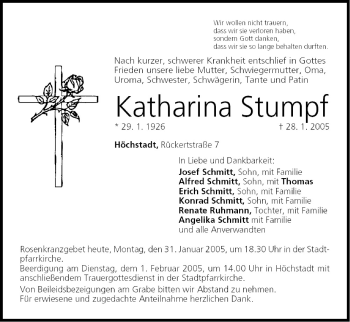 Anzeige von Katharina Stumpf von MGO