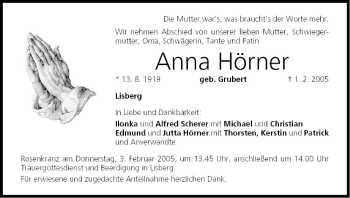 Anzeige von Anna Hörner von MGO