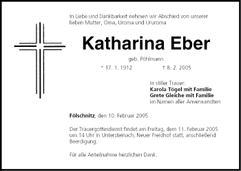 Anzeige von Katharina Eber von MGO