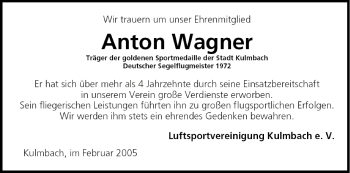 Anzeige von Anton Wagner von MGO