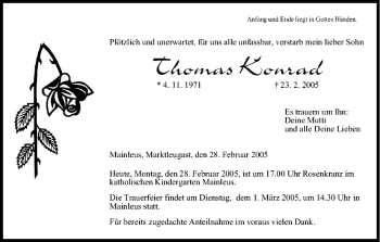 Anzeige von Thomas Konrad von MGO