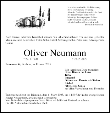Anzeige von Oliver Neumann von MGO