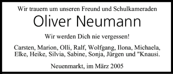 Anzeige von Oliver Neumann von MGO