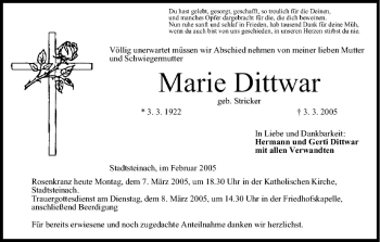 Anzeige von Marie Dittwar von MGO