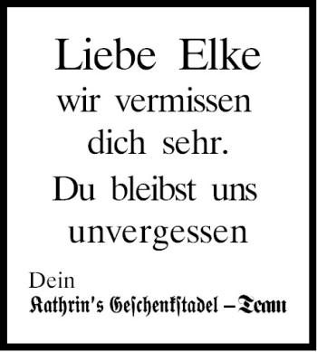 Anzeige von Elke  von MGO