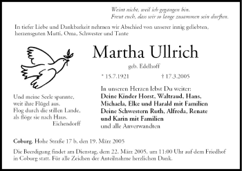 Anzeige von Martha Ullrich von MGO