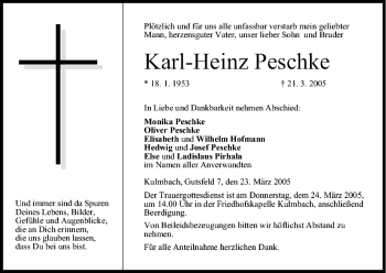 Anzeige von Karl-Heinz Peschke von MGO
