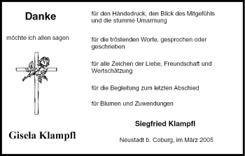 Anzeige von Gisela Klampfl von MGO