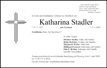 Anzeige von Katharina Stadtler von MGO
