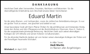 Anzeige von Eduard Martin von MGO