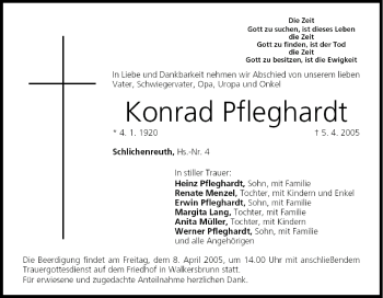 Anzeige von Konrad Pfleghardt von MGO